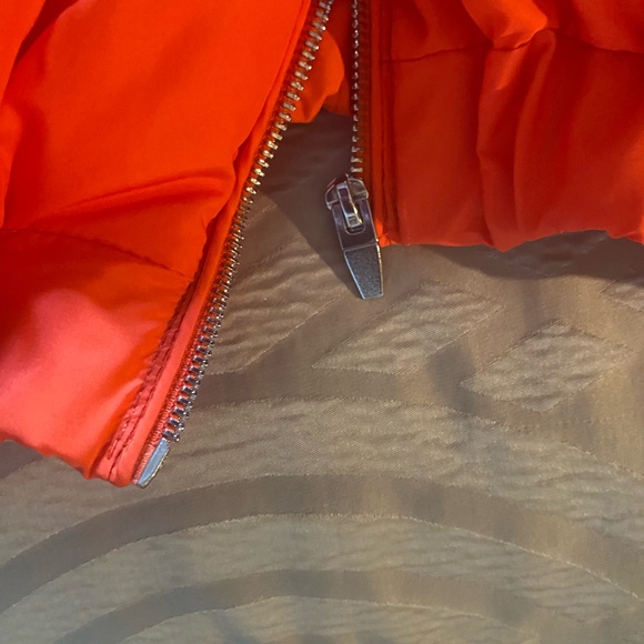 Neon Orange Puffer Jacket - Picture 4 of 6
